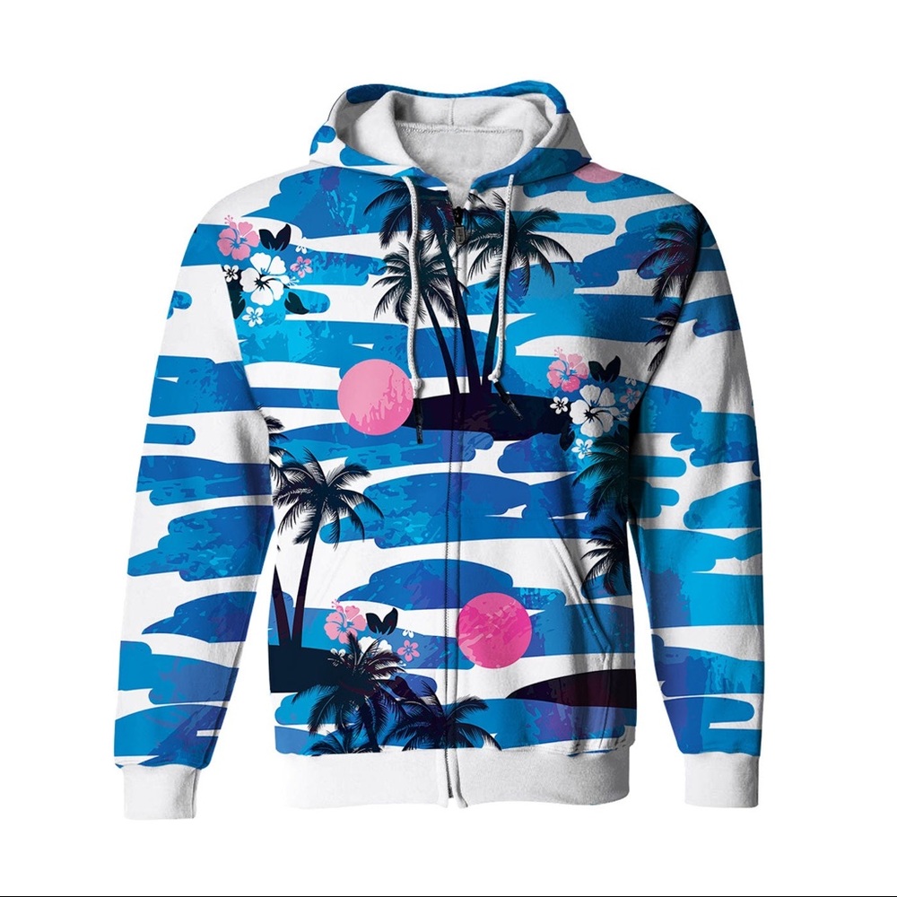 BRAND NEW WITH TAGS! Freshhoods Size S Unisex zip hoodie Fresh Hoods Ahiahi Blue